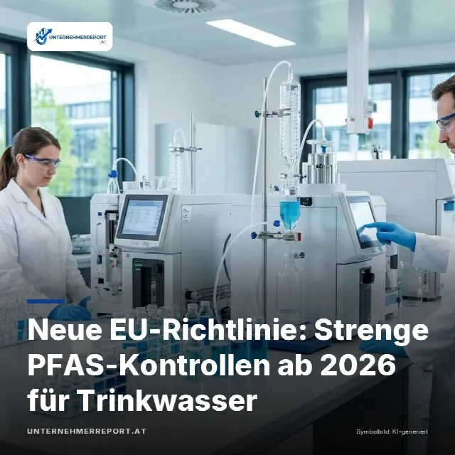 Share-Card fuer Neue EU-Richtlinie: Strenge PFAS-Kontrollen ab 2026 für Trinkwasser
