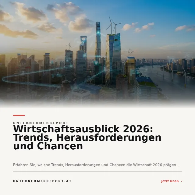 Share-Card fuer Wirtschaftsausblick 2026: Trends, Herausforderungen und Chancen