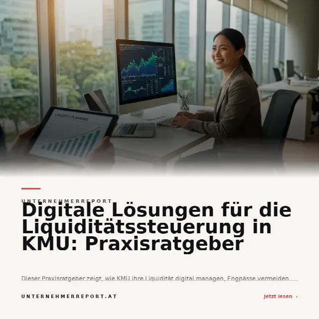 Share-Card fuer Digitale Lösungen für die Liquiditätssteuerung in KMU: Praxisratgeber