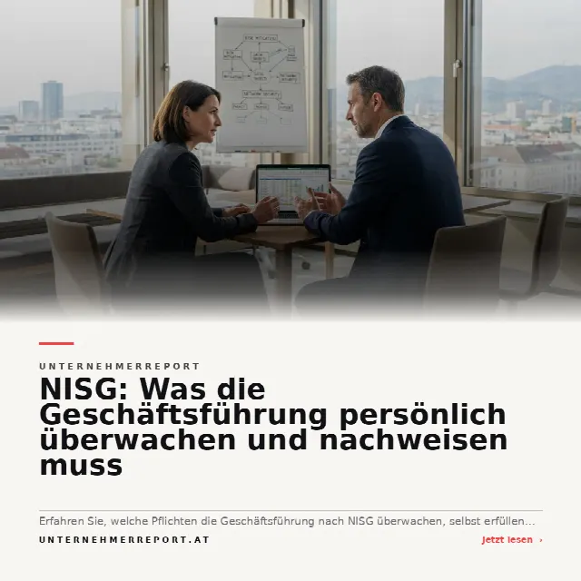 Share-Card fuer NISG: Was die Geschäftsführung persönlich überwachen und nachweisen muss
